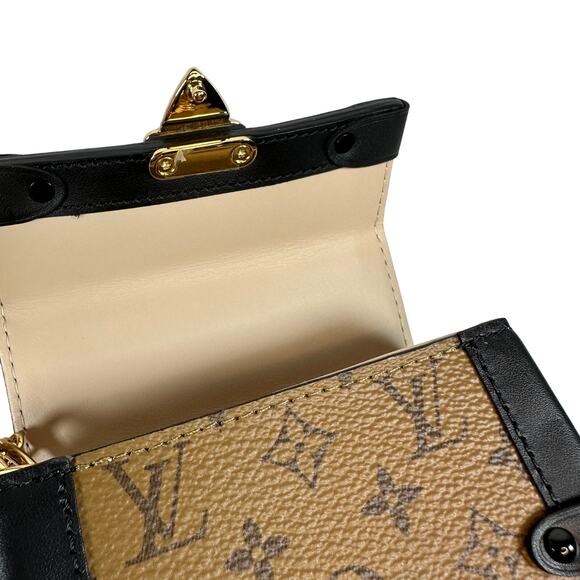 Louis Vuitton Reverse Monogram Trunk Bag Mini Essential Clutch LV VIP gift - Picture 13 of 16
